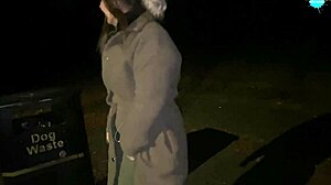 Street girl flashing