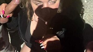 Wife Sucks Stranger Outdoors.