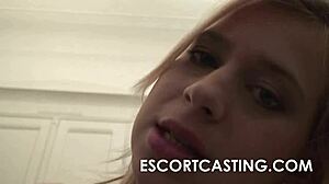 Her Big Natural D-Cup Breasts Took Anal in Czech POV. A Stunning European Prostitute Creampied Hard.