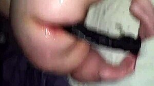 Big ass bbw enjoys riding a dildo toy.