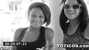 Horny Dominican Teen 18+ Babes Tag Team Black American Guy in Wild Action