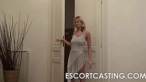 Her Big Natural D-Cup Breasts Took Anal in Czech POV. A Stunning European Prostitute Creampied Hard.