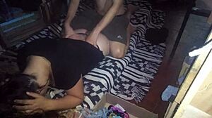 I massage and grope her entire body