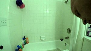 Angel Enjoys Sexy Shower Bathing with Lover