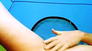 Outdoor Sloppy Masturbation To Orgasm