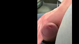 Jerking Husband's Cock on Bus Until He Cums