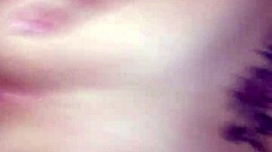 my girlfriend preparing for a special moment