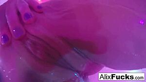 Alix Lynx Showers Off Her Big Tits Boldly