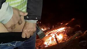 a neighbor caught us in the woods masturbating and dirty talking 😏