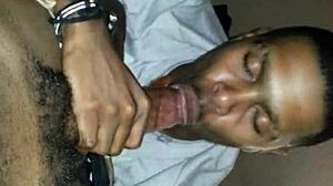 Island boi sucking cocks deepthroat in bahamas. Caribbean gay fucking with cum