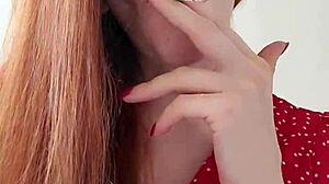 Alice Smoking With Red Hair