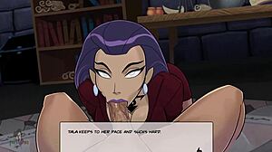 Teen with Big Tits Sucks Monster Cock in Hentai