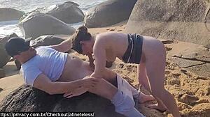 beach rocks sex with tourist cumming twice