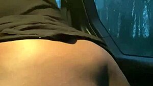 I watch that sexy bbw milf undress in the car, oh god