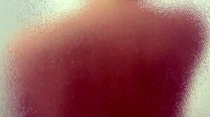 Shared Hostel Bathroom Shower and Handjob with Redhead Natural Tits