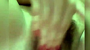 Getting wet in the bathroom while masturbating 😊