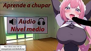 i'm giving joi cei tutorial for blowjobs. european shemale teacher dominating slave with cum