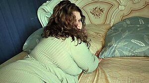 home sex with beautiful young bbw, cum on tight pussy