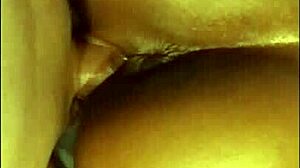 Ebony beauty receives a deep creampie from black amateur