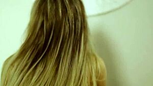 Submissive husband films wife banging her lover hard.