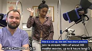 Doctor-Tampa Gives Freshman Miss Mars Hitachi Wand Orgasms During College Physical