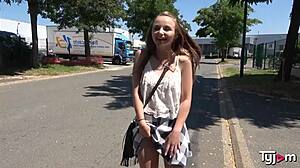 Small slut lady bug hard fucked on a pool table