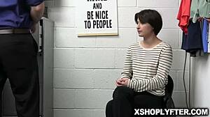 angeline red hides in the security office while stealing goods wrex hunts her down