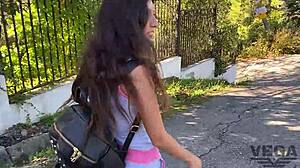 step sister gets ass fucked and ends up with cum on face and glasses after oral