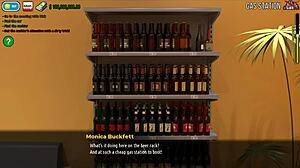 Why is sexy bitch Christine stripping naked at the fuel station?