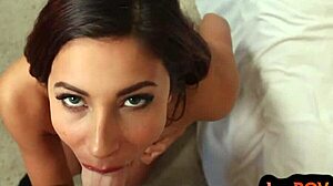 pov of girlfriend deepthroating and riding cock in erotic couple scene