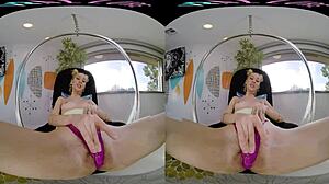 Vrallure jazmins dreams of petite 18+ blonde solo masturbation in reality voyeur setting