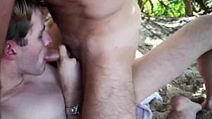 Gorgeous Sunny Gives Adorable Black Blowjob