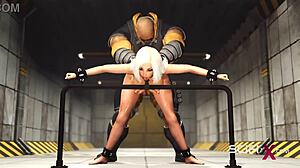 Prajurit Sci-Fi Ngentot Wanita Panas di Bunker Ikatan!