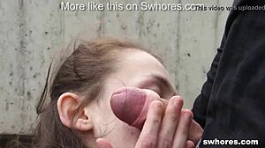 cheap street hooker banged on dirty sideroad