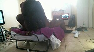 In the ghetto, raw hot milfs get naked and rough