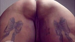 Ebony BBW Learns Anal Plug Use