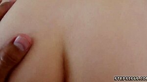 naked teen 18+ girl fighting for affection in threesome 😏