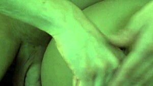 ashley takes big purple dildo before rough webcam sex