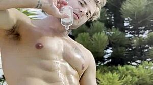 I enjoy oily masturbation outdoors in public.