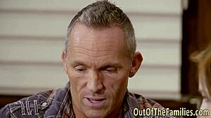 Real stepdaughter boldly sucks in hardcore scene