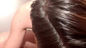 Petite tattooed blonde handles extreme dildo challenges