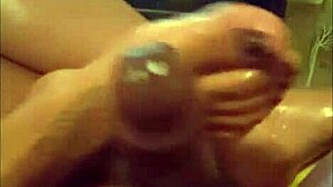 New Asian Juicy Toes Wrapped Around Big Black Cock