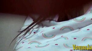 who's watching this cute asian in lingerie outdoors?