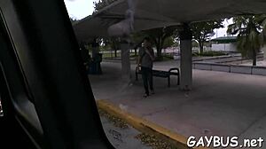 Intense anal fucking contrasts with gentle blowjobs in gay scene.