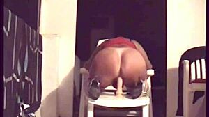 Mature Woman Finds Pleasure With Toys On Terrace