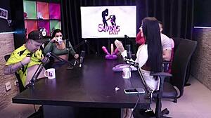 she shows tits after losing jerk-off bet