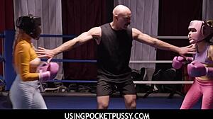 Girls Get Fucked By Coach During Boxing Session!