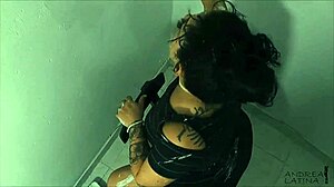 Cum Explodes On This Latina BBW's Big Ass!