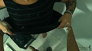 Cum Explodes On This Latina BBW's Big Ass!