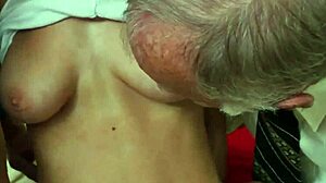 teen blonde blows in shower!